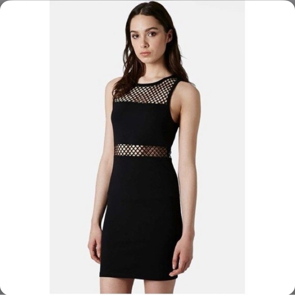 Cheryl Creations- Black Mesh Body-con
Sleeveless Dress
